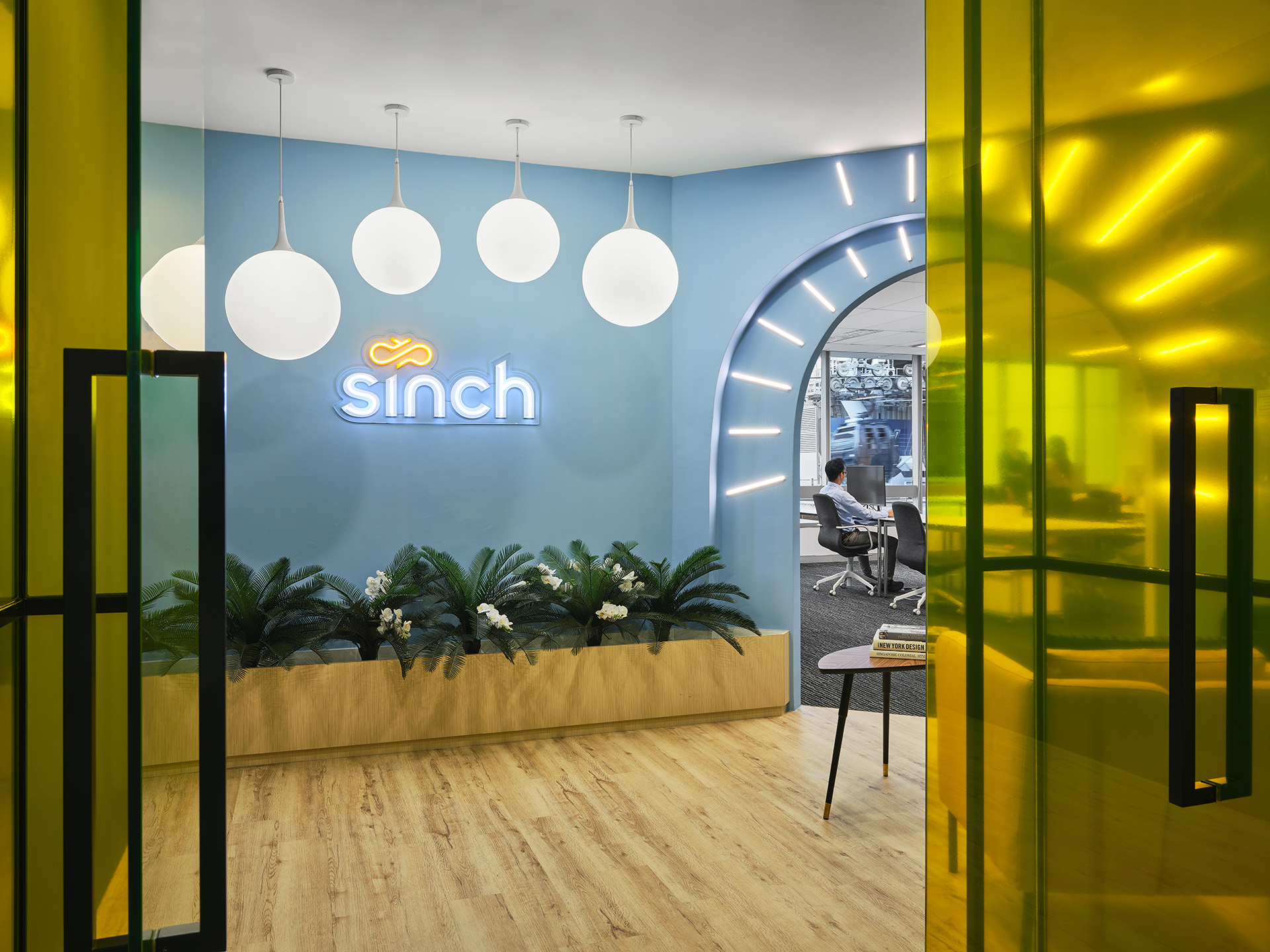 Sinch office front entrance design
